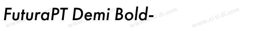 FuturaPT Demi Bold字体转换